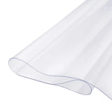 Darrahopens Home & Garden > Kitchenware > Table Linen & Kitchen Towels Plastic Table Cover, 48 x 48 Inch 1.5 mm Thick Clear Table Protector, Square PVC Desk Mat, Waterproof & Easy Cleaning Desk Pad Tablecloth, for Office Dresser Dining Room Table Night Stand In Australia - Darrahopens