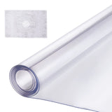 Darrahopens Home & Garden > Kitchenware > Table Linen & Kitchen Towels Plastic Table Cover, 48 x 48 Inch 1.5 mm Thick Clear Table Protector, Square PVC Desk Mat, Waterproof & Easy Cleaning Desk Pad Tablecloth, for Office Dresser Dining Room Table Night Stand In Australia - Darrahopens