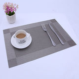 Darrahopens Home & Garden > Kitchenware > Table Linen & Kitchen Towels PVC Non-Slip Heat Resistant Placemats Set of 4 Gold for Dining Table Kitchen Compatible with PVC