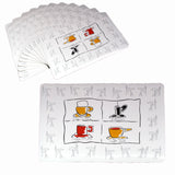 Darrahopens Home & Garden > Kitchenware > Table Linen & Kitchen Towels Set of 12 PVC Easy Care Placemats - Coffee House