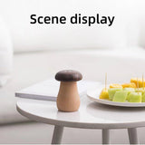 Darrahopens Home & Garden > Kitchenware > Table Linen & Kitchen Towels Solid Wood Toothpick Holder Black Walnut Beech Cute Mushroom Toothpick Box
