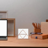 Darrahopens Home & Garden > Kitchenware > Table Linen & Kitchen Towels Tissue Holder - Stainless Steel Napkin Holder - Metal Napkin Holder - Triangular Napkin Holder - Paper Napkin Holder - Napkin Holder for Countertop/Dining Table/Picnic Table (Rose Gold)