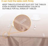 Darrahopens Home & Garden > Kitchenware > Table Linen & Kitchen Towels Transparent tablecloth clips - windproof tablecloth clips - Christmas family wedding party tablecloth clips - 24 pieces