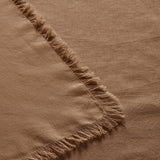 Darrahopens Home & Garden > Kitchenware > Table Linen & Kitchen Towels Vintage Design Homewares Gypsy Terracotta Fringed Washed Linen Cotton Tablecloth 150cm x 300cm