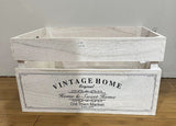 Darrahopens Home & Garden > Kitchenware > Table Linen & Kitchen Towels Vintage Home Wood Crates White Wash 40x22cm