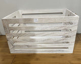 Darrahopens Home & Garden > Kitchenware > Table Linen & Kitchen Towels Wood Crates White Wash 40x22cm