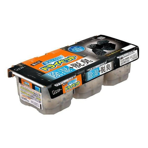 Darrahopens Home & Garden > Laundry & Cleaning [6-PACK] S.T. Japan Dehumidified Deodorizing Charcoal 3pcs