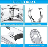 Darrahopens Home & Garden > Laundry & Cleaning 6x STAINLESS STEEL CLOTHES PEGS Laundry Clips Washing Line Clothespin