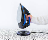 Darrahopens Home & Garden > Laundry & Cleaning Cordless Steam Iron w/ Ceramic Soleplate, 360 degree Charging Base, Self-Cleaning