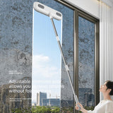 Darrahopens Home & Garden > Laundry & Cleaning > Drying Racks & Hangers 2-in-1 Window Screen Cleaning Brush with 82 cm Extendable Stainless Steel Handle, Wet and Dry Mesh Cleaner