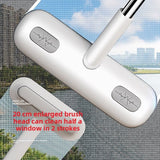 Darrahopens Home & Garden > Laundry & Cleaning > Drying Racks & Hangers 2-in-1 Window Screen Cleaning Brush with 82 cm Extendable Stainless Steel Handle, Wet and Dry Mesh Cleaner