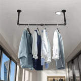 Darrahopens Home & Garden > Laundry & Cleaning > Drying Racks & Hangers 2-Pack Heavy Metal Pipe Clothes Rack Rails for Closet Hanging Storage