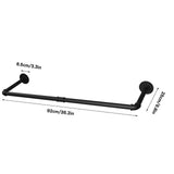 Darrahopens Home & Garden > Laundry & Cleaning > Drying Racks & Hangers 2-Pack Heavy Metal Pipe Clothes Rack Rails for Closet Hanging Storage