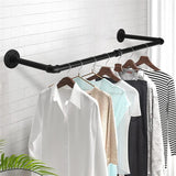 Darrahopens Home & Garden > Laundry & Cleaning > Drying Racks & Hangers 2-Pack Heavy Metal Pipe Clothes Rack Rails for Closet Hanging Storage