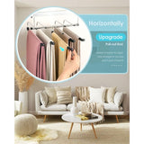 Darrahopens Home & Garden > Laundry & Cleaning > Drying Racks & Hangers 2 Pack Space Saving Hangers - Non-Slip Trouser Hanger With Foam Padded Swing Hanger Multi-Layer Hanger Organizer And