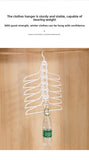 Darrahopens Home & Garden > Laundry & Cleaning > Drying Racks & Hangers 2-SET Space-Saving 6-in-1 Foldable Hanger Set Multi-Functional Closet Organizer Clothes Drying Rack with Pant Clips (Gray & Gray Clip Upgrade Edition) Ideal for Homes and Dorm Rooms
