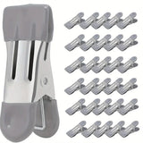 Darrahopens Home & Garden > Laundry & Cleaning > Drying Racks & Hangers 30pcs Multi Functional Stainless Steel Clothes Drying Clips Windproof Clips