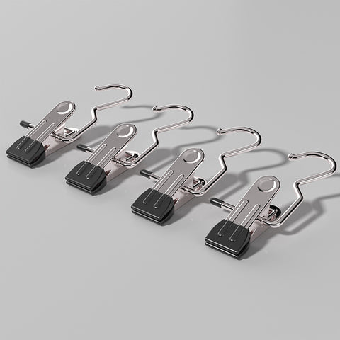 Darrahopens Home & Garden > Laundry & Cleaning > Drying Racks & Hangers Black Stainless Steel Hanging Clips (35 PCS) - Strong Grip for Pants, Hats, Socks, Laundry