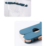 Darrahopens Home & Garden > Laundry & Cleaning > Drying Racks & Hangers Clothes Hanger Rack Anti Slip Multifunctional Foldable Travel Hanger with Clips for Home Dorm Pink In Australia - Darrahopens