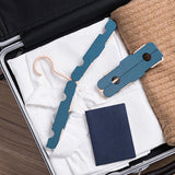 Darrahopens Home & Garden > Laundry & Cleaning > Drying Racks & Hangers Clothes Hanger Rack Anti Slip Multifunctional Foldable Travel Hanger with Clips for Home Dorm Pink In Australia - Darrahopens