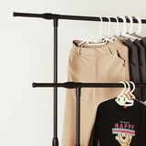 Darrahopens Home & Garden > Laundry & Cleaning > Drying Racks & Hangers Double-rod Adjustable Clothes Rack with Pulley-Back