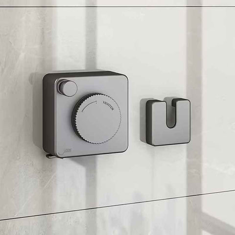 Darrahopens Home & Garden > Laundry & Cleaning > Drying Racks & Hangers Gray Wall-Mounted Adjustable Clothes Hanger, Space-Saving Laundry Organizer