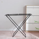 Darrahopens Home & Garden > Laundry & Cleaning > Drying Racks & Hangers Large Double-Wing Floor-Standing Folding Clothes Drying Rack-Black In Australia - Darrahopens
