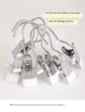 Darrahopens Home & Garden > Laundry & Cleaning > Drying Racks & Hangers Light green Stainless Steel Hanging Clips (35 PCS) - Strong Grip for Pants, Hats, Socks, Laundry