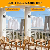 Darrahopens Home & Garden > Laundry & Cleaning > Drying Racks & Hangers Retractable Invisible Clothesline | Freely Extends to 4.2 Meters, Holds Up to 40 Pounds, Suitable for Balcony Bathroom Outdoor Use, Essential for Small Spaces(black)