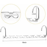 Darrahopens Home & Garden > Laundry & Cleaning > Drying Racks & Hangers Space Saving Hangers, Magic Metal Hangers Stainless Steel Non-Slip, Multifunctional Space Saving Hanger Organizer In