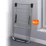 Darrahopens Home & Garden > Laundry & Cleaning > Drying Racks & Hangers Stainless Steel Floor-Standing Folding Wing-Shaped Drying Rack-Silver In Australia - Darrahopens