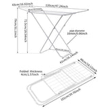 Darrahopens Home & Garden > Laundry & Cleaning > Drying Racks & Hangers Upgrade Double Wing Floor Folding Drying Rack For Clothes Quilt Towel-White