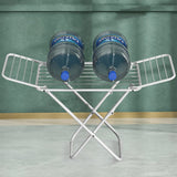 Darrahopens Home & Garden > Laundry & Cleaning > Drying Racks & Hangers Upgrade Double Wing Floor Folding Drying Rack For Clothes Quilt Towel-White