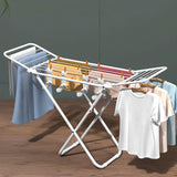 Darrahopens Home & Garden > Laundry & Cleaning > Drying Racks & Hangers Upgrade Double Wing Floor Folding Drying Rack For Clothes Quilt Towel-White