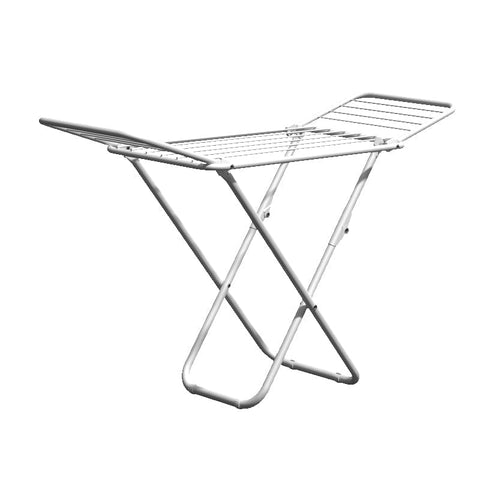 Darrahopens Home & Garden > Laundry & Cleaning > Drying Racks & Hangers Upgrade Double Wing Floor Folding Drying Rack For Clothes Quilt Towel-White