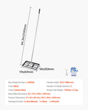 Darrahopens Home & Garden > Laundry & Cleaning > Drying Racks & Hangers VEVOR 254 x 430 mm Lawn Leveling Rake 1980 mm Adjustable Handle for Yard Golf Court