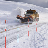 Darrahopens Home & Garden > Laundry & Cleaning > Drying Racks & Hangers VEVOR Driveway Markers, 500Pcs 122cm Long 6.35mm Dia, Hi-Visibility Driveway Reflectors with 12 in Steel Drill Bits, Reflective Snow Sticks Fiberglass Pole for Parking Lots, Walkways, Snow Plowing