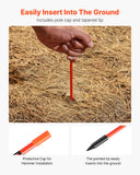 Darrahopens Home & Garden > Laundry & Cleaning > Drying Racks & Hangers VEVOR Driveway Markers, 500Pcs 122cm Long 6.35mm Dia, Hi-Visibility Driveway Reflectors with 12 in Steel Drill Bits, Reflective Snow Sticks Fiberglass Pole for Parking Lots, Walkways, Snow Plowing