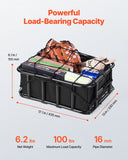 Darrahopens Home & Garden > Laundry & Cleaning > Drying Racks & Hangers VEVOR Rear Bike Basket, Medium Bicycle Basket with Cargo Net, Liner & Waterproof Cover, Heavy Duty Bike Back Basket for Adult Women/Men Carrying Dogs, Pets, Fruit & Grocery, Mounting Tools Included