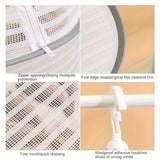 Darrahopens Home & Garden > Laundry & Cleaning > Drying Racks & Hangers White Black Fiber Mesh Air Drying Rack - Multi-layer Collapsible for Clothes & Food