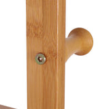 Darrahopens Home & Garden > Laundry & Cleaning > Drying Racks & Hangers XXL Wooden Clothes Rail Coat Rack with Wheels – Open Wardrobe Organizer
