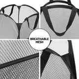 Darrahopens Home & Garden > Laundry & Cleaning > Laundry Baskets 2 Pack Foldable Laundry Basket Hampers, Black