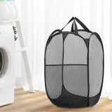 Darrahopens Home & Garden > Laundry & Cleaning > Laundry Baskets 2 Pack Foldable Laundry Basket Hampers, Black