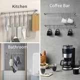 Darrahopens Home & Garden > Laundry & Cleaning > Laundry Baskets 2PCS 304 Stainless Steel Bathroom Towel Hook Wall Mounted Clothes Kitchen Hanger