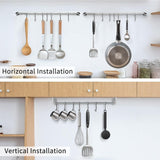 Darrahopens Home & Garden > Laundry & Cleaning > Laundry Baskets 2PCS 304 Stainless Steel Bathroom Towel Hook Wall Mounted Clothes Kitchen Hanger
