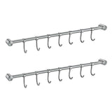 Darrahopens Home & Garden > Laundry & Cleaning > Laundry Baskets 2PCS 304 Stainless Steel Bathroom Towel Hook Wall Mounted Clothes Kitchen Hanger