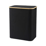 Darrahopens Home & Garden > Laundry & Cleaning > Laundry Baskets Artiss 2 Sections Laundry Basket with Removable Bags Foldable Black