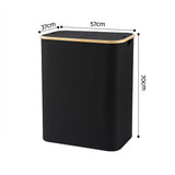 Darrahopens Home & Garden > Laundry & Cleaning > Laundry Baskets Artiss 2 Sections Laundry Basket with Removable Bags Foldable Black