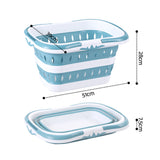 Darrahopens Home & Garden > Laundry & Cleaning > Laundry Baskets Artiss Laundry Basket Hamper Large Foldable Washing Clothes Storage Organiser Blue