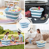 Darrahopens Home & Garden > Laundry & Cleaning > Laundry Baskets Artiss Laundry Basket Hamper Large Foldable Washing Clothes Storage Organiser Blue